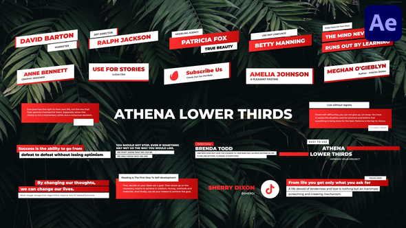 Athena Lower Thirds for After Effects