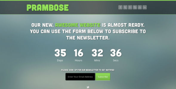 Special Prambose - Under Construction HTML Template