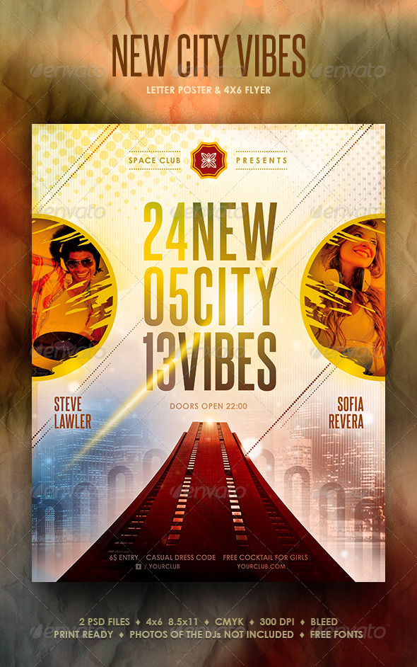 New City Vibes Poster/Flyer - Events Flyers
