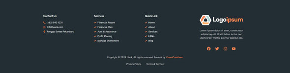 Uank Finance Investment Elementor Template Kit