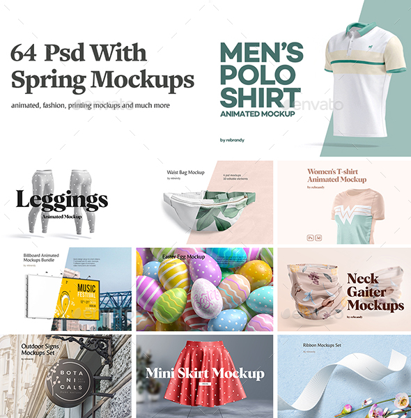 Spring Mockups Bundle, Graphics | GraphicRiver