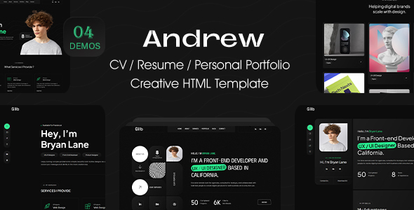 Andrew - Personal Portfolio Resume HTML