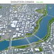 Saskatoon city Canada 3d model 50km