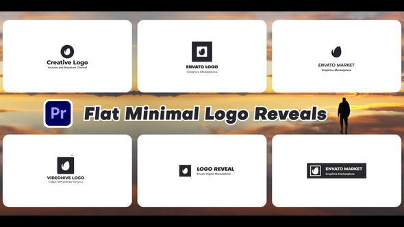 Flat Minimal Logo Reveals | MOGRT