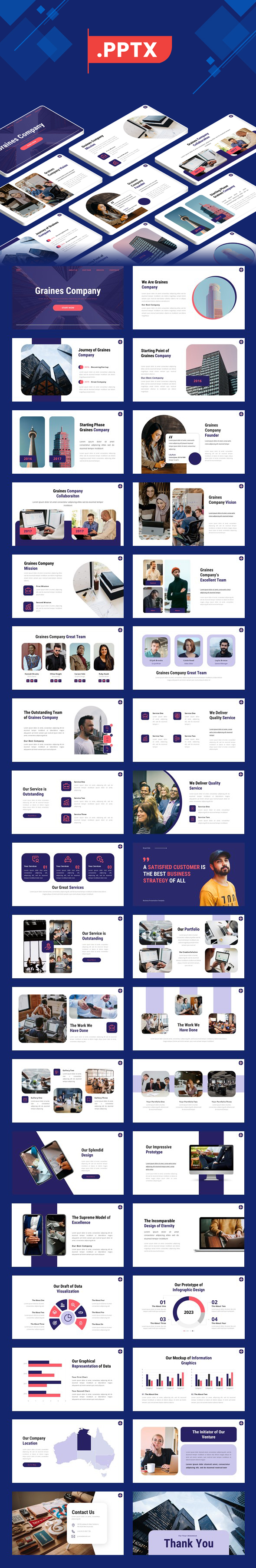 Graines - Company Profile PowerPoint Template