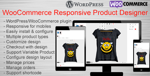 WooCommerce Responsive Product Designer
