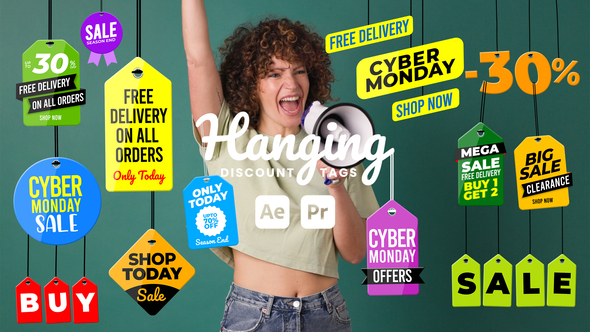 Hanging Sale Tags Elements template preview