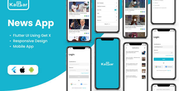 News App v1.0 - Flutter UI Kit | Mobile App Template | Android + iOS | Multi-language