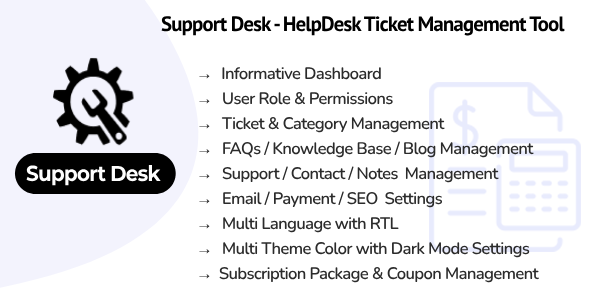 Support Desk SaaS : Helpdesk Ticket Management Tool