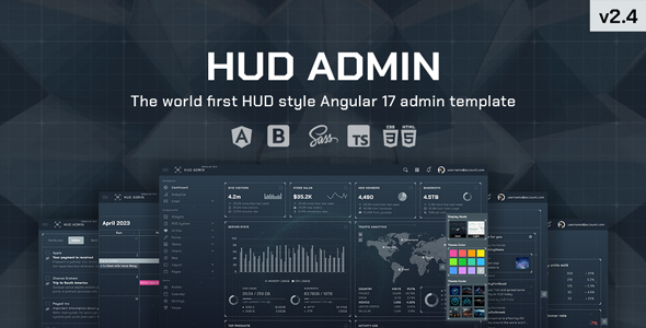 HUD - Angular 17 Bootstrap Admin Template