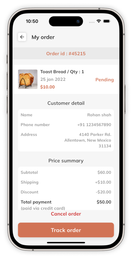 Online Bakery Store App Template in Flutter | FDBakery by pixelnestlabs