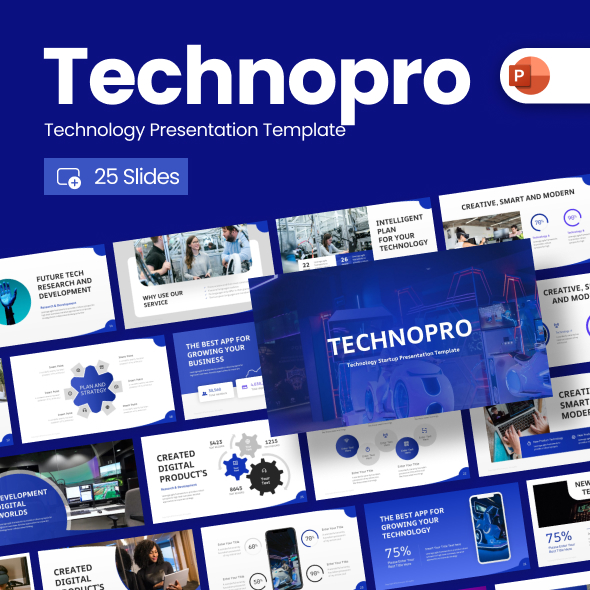 [DOWNLOAD]Technopro Technology PowerPoint Template