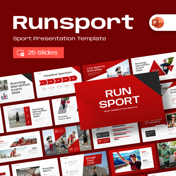 Run Sport PowerPoint Template
