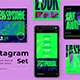 Neon Green Futuristic Business Branding Instagram Pack