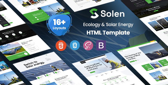 Solen - Ecology & Solar Energy HTML Template