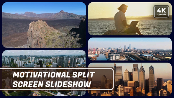 Multiscreen Motivational Slideshow | Split Screen Opener