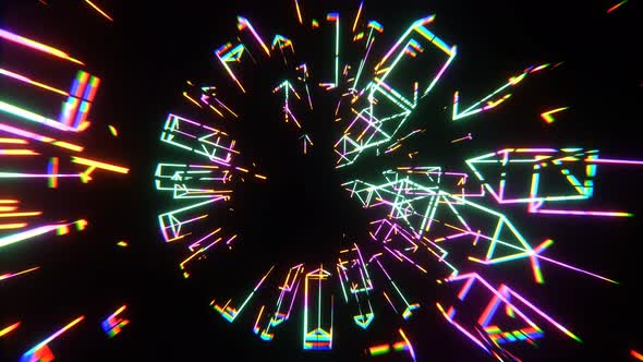 Rotating Shimmering Prisms 4K H.264 alt