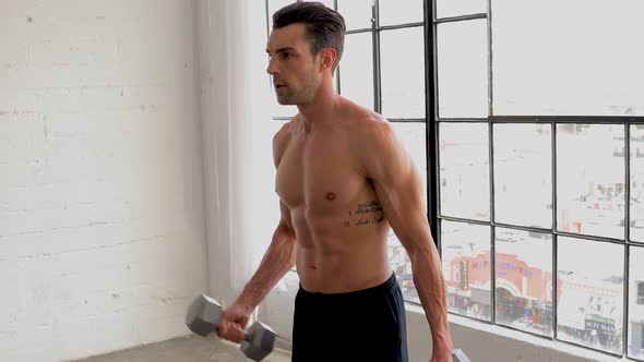 Athletic Man Working Out alt