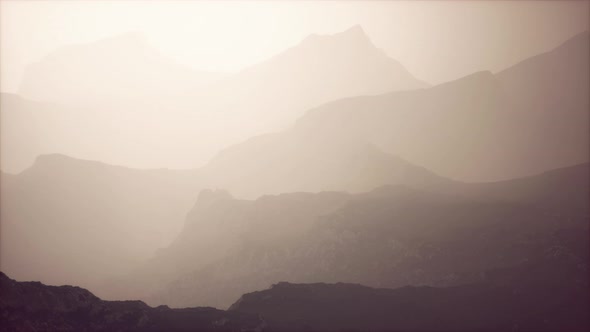 Deep Fog in Mountain of Afghanistan at Night alt