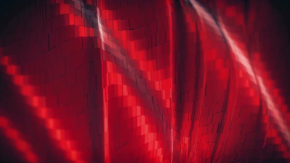 Red Mosaic Motion Surface