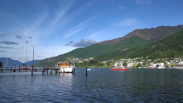 Queenstown, New Zealand from Lakefront Area of Lake Wakapitu alt