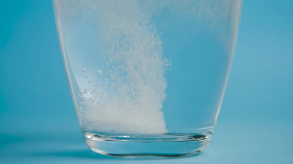 Transparent Glass Cup of Water Drops Analgin Tablet alt