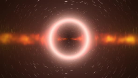 Stylized Black Hole Illustration