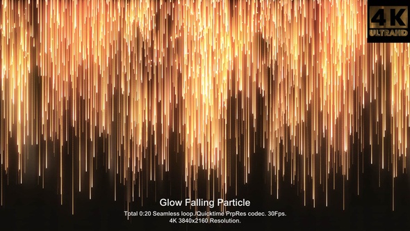 Glow Falling Particle