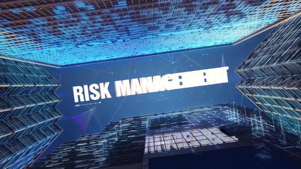 Digital Skyscrapers Business Word   Risk Management