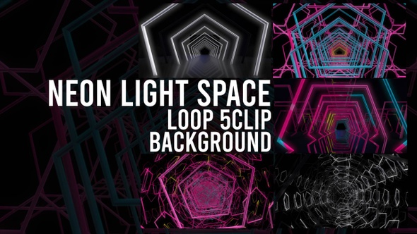 Neon Space 5 Clip Loop Pack