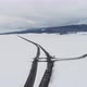 Aerial View Road in Winter - VideoHive Item for Sale
