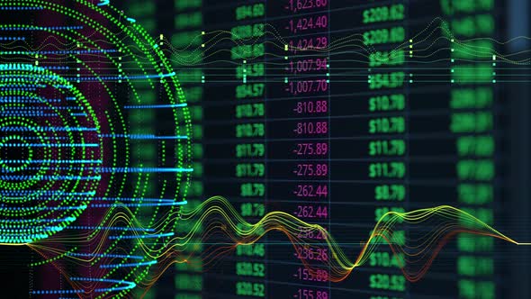 Financial stock chart background, alt