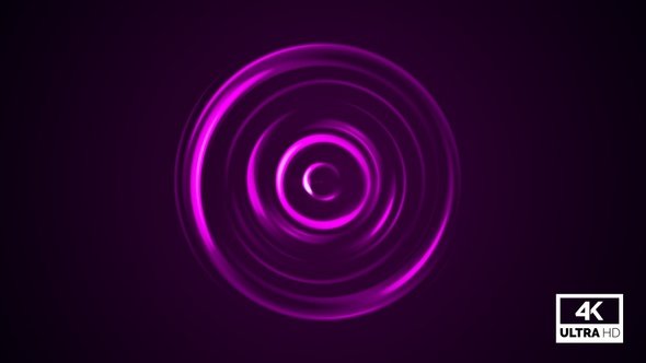 Pink Neon Background Luminous Glowing Circles Looped V5 alt