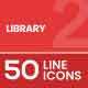 Library Filled Line Icons