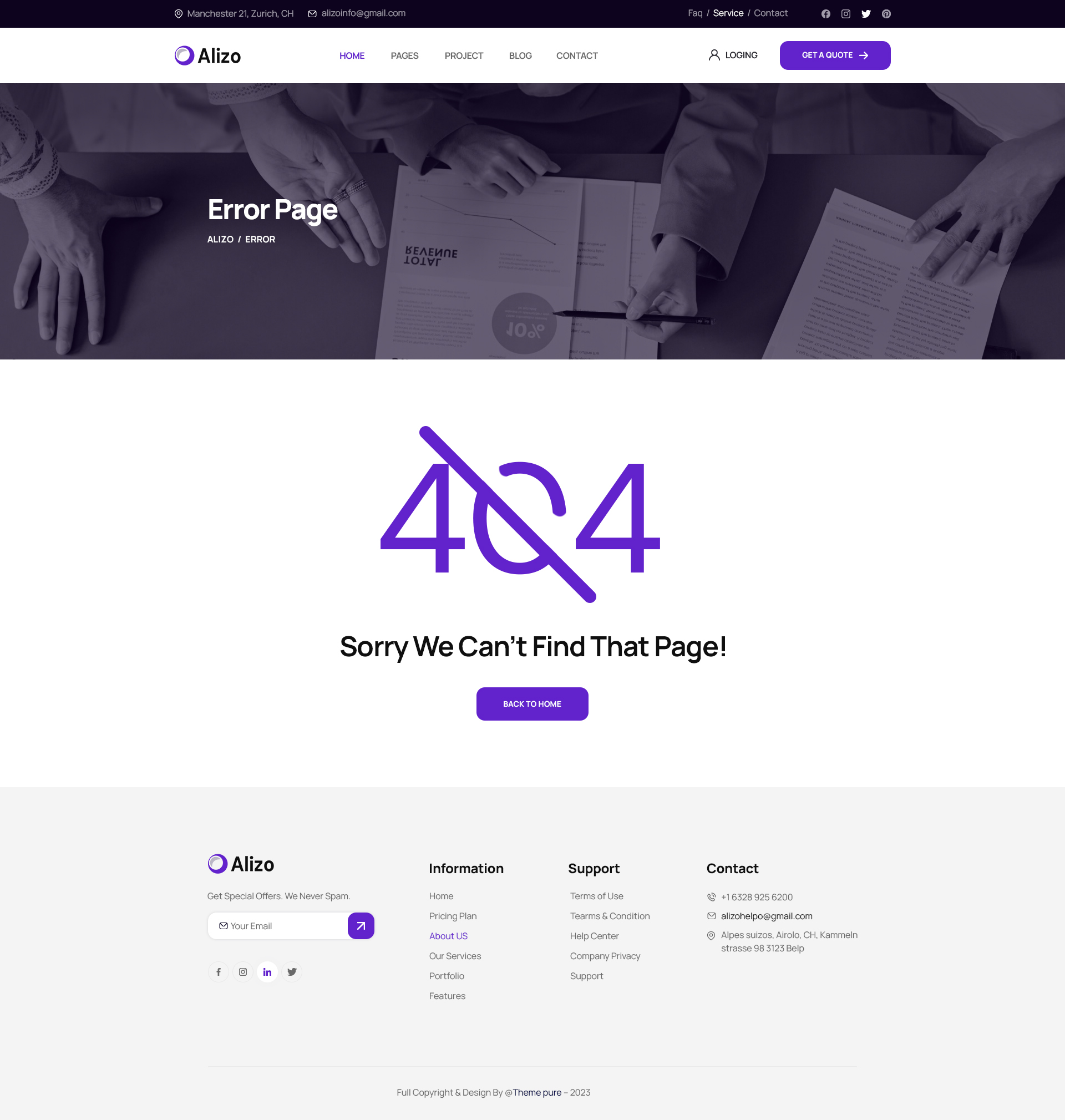 Alizo - Finance, Business & Consulting PSD Template by HixStudio ...