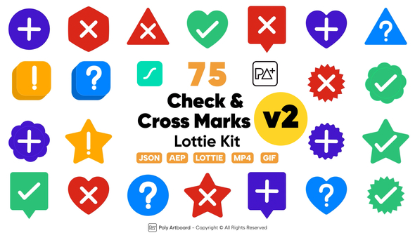 Check & Cross Marks Lottie Kit Vol.2