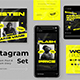Electric Yellow Modern Branding Coach Instagram Pack