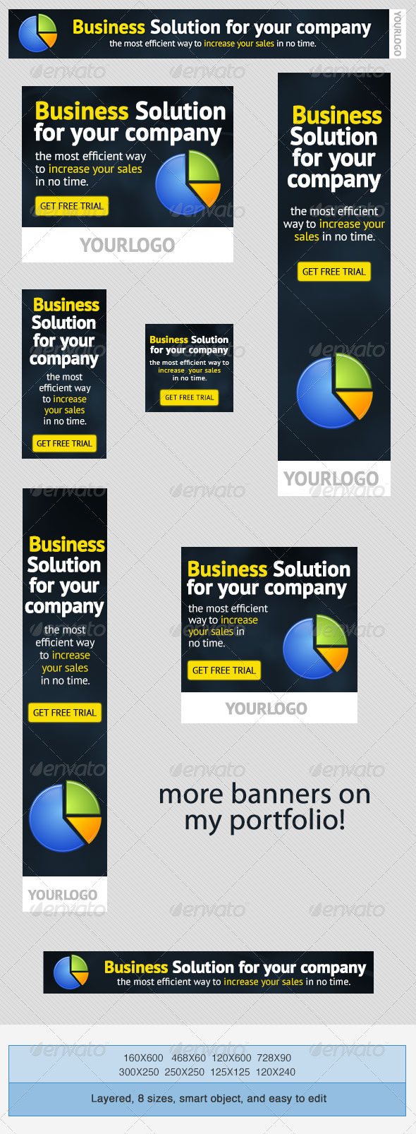 Corporate PSD Banner Ad Template 2 - Banners & Ads Web Elements