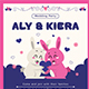 Rabbit Loveline Wedding Invitation Template, Print Templates | GraphicRiver