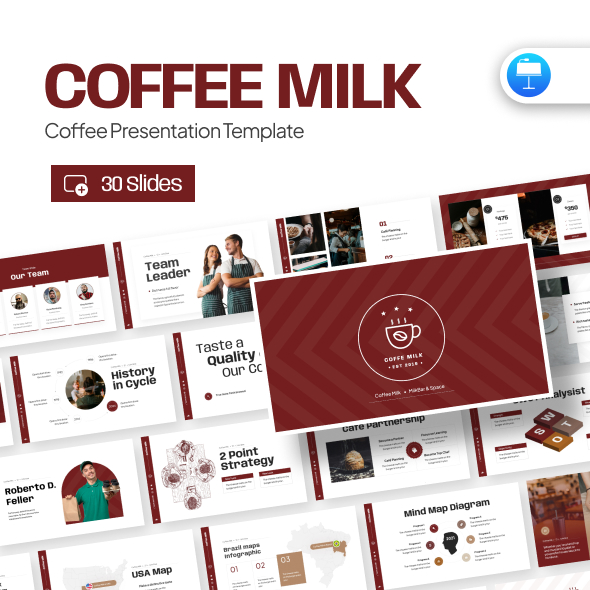 [DOWNLOAD]Coffee Milk Keynote Template