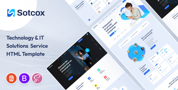 Sotcox - Technology & IT Solutions Service HTML Template