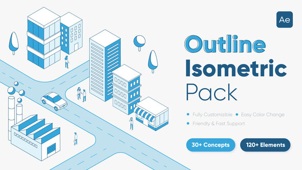 Isometric Outline Pack