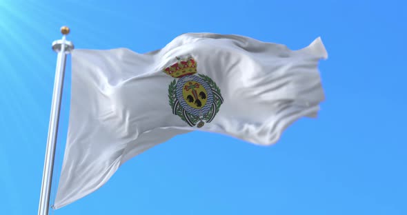 Santa Cruz de Tenerife Flag, Spain alt