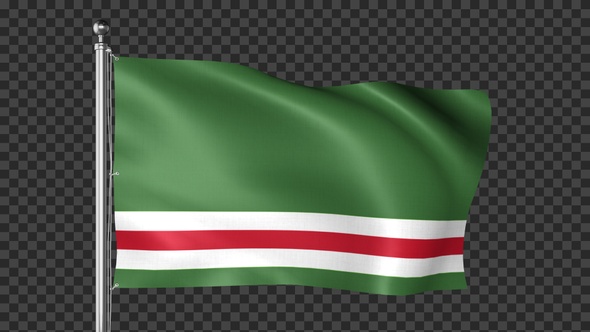 Chechen Repub Lic Of Ichkeria Flag alt