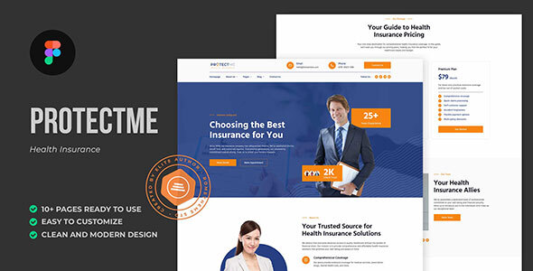 Protectme - Health Insurance Figma Template