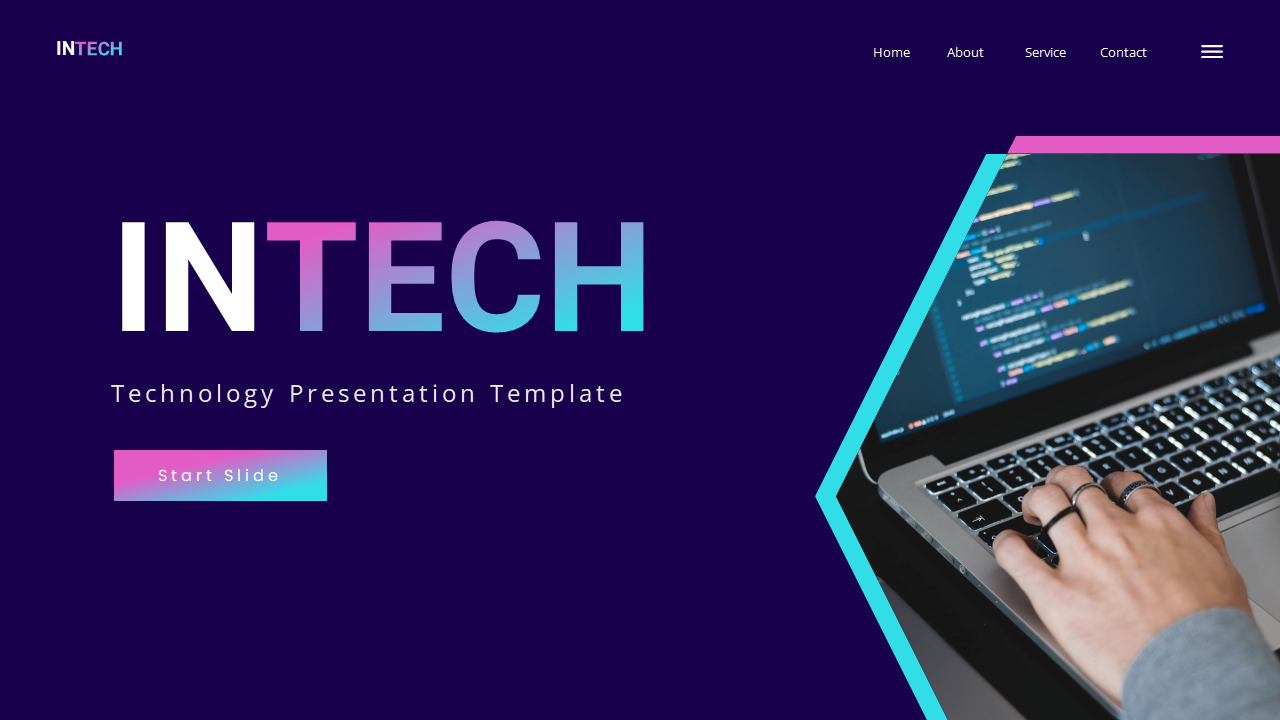 Intech - Technology Google Slide Templates, Presentation Templates