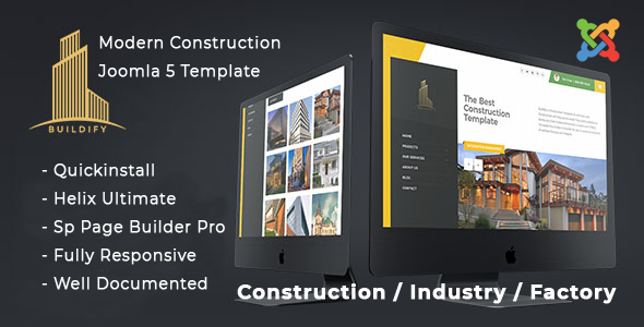 Buildify - Joomla 5 Construction / Industry / Factory Template