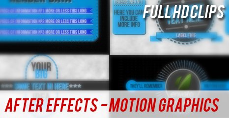 AFTER EFFECTS - MOTION GRAPHICS