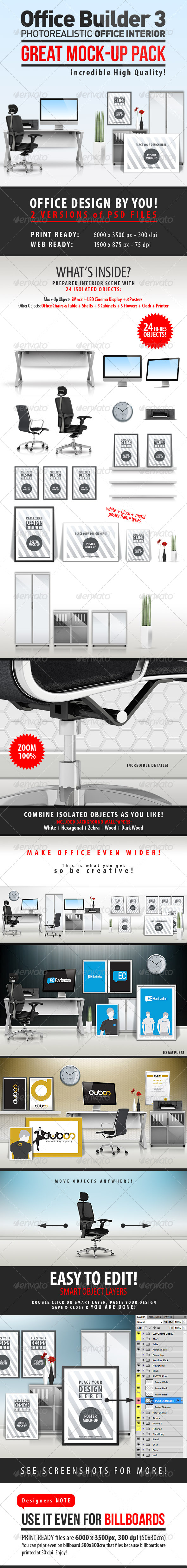 Office Builder 3 - Great Mockup Pack - Miscellaneous Product Mock-Ups