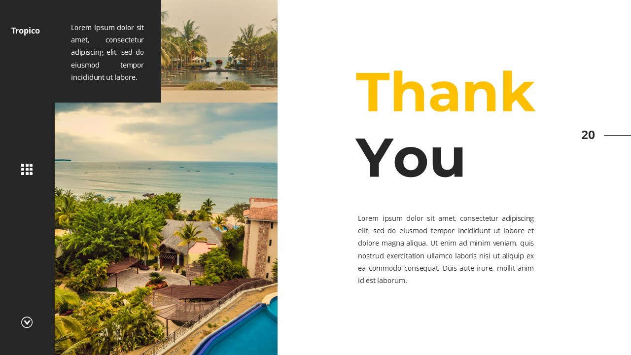 Tropico - Beach Resort Powerpoint Templates, Presentation Templates